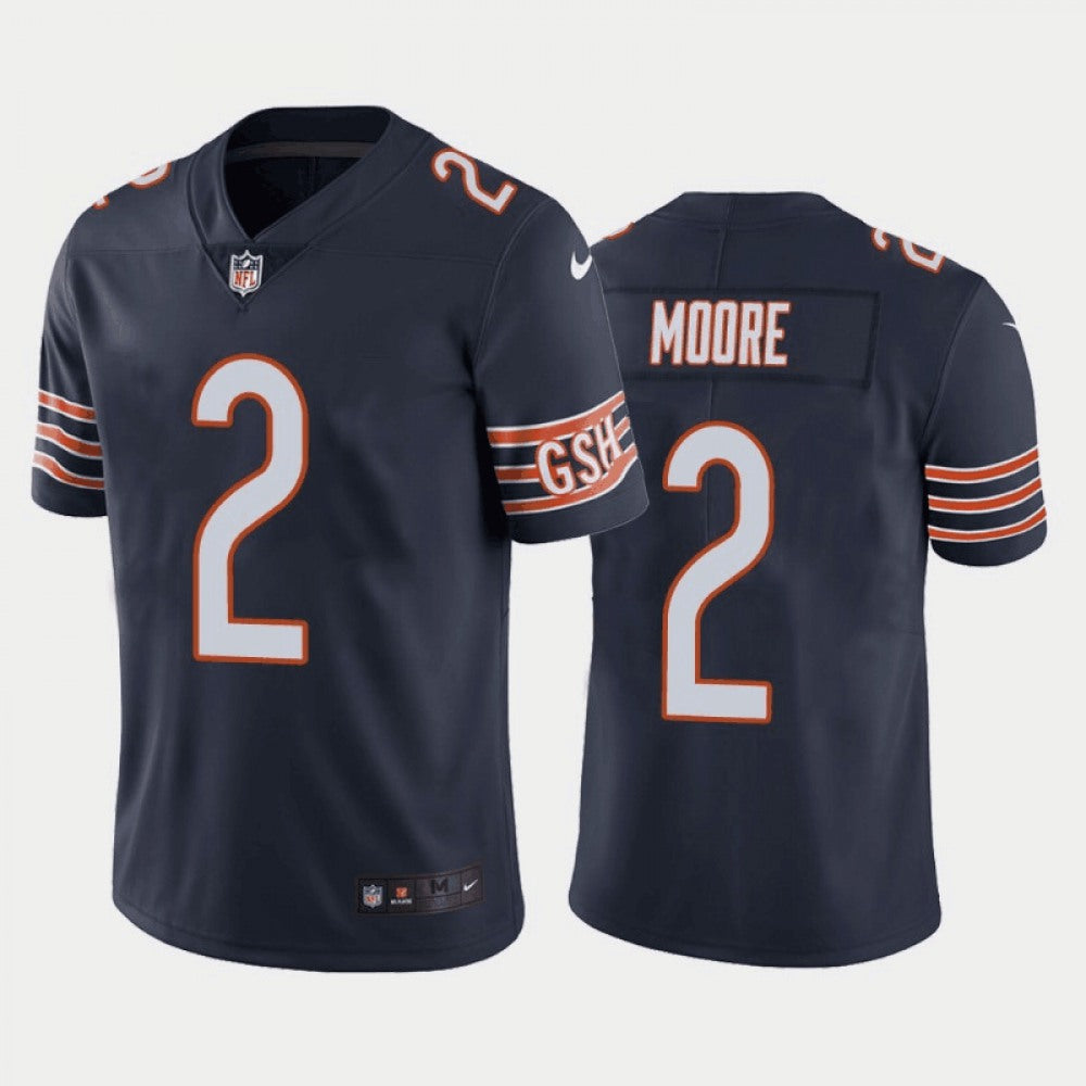 Men's Chicago Bears #2 D.J. Moore Nike Vapor Untouchable Stitched Jersey