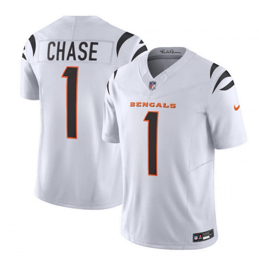 Men's Cincinnati Bengals #1 Ja'Marr Chase Nike F.U.S.E. Vapor Untouchable Limited Stitched Jersey