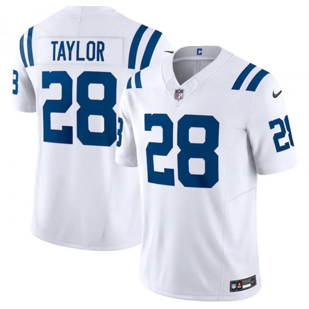 Men's Indianapolis Colts #28 Jonathan Taylor Nike F.U.S.E Vapor Untouchable Stitched Football Jersey