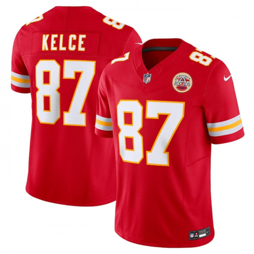 Men's Kansas City Chiefs #87 Travis Kelce Nike F.U.S.E. Vapor Untouchable Limited Stitched Jersey