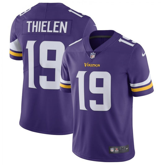 Men's Minnesota Vikings #19 Adam Thielen Purple F.U.S.E. Vapor Untouchable Limited Stitched NFL Jersey