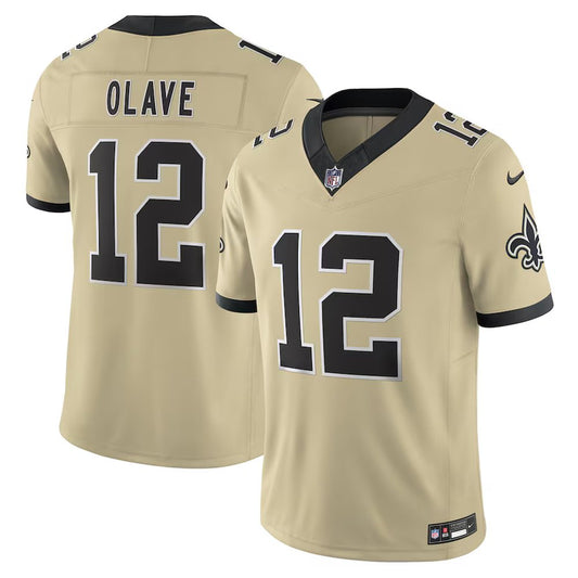 Men's New Orleans Saints #12 Chris Olave F.U.S.E. Vapor Untouchable Limited Stitched Jersey