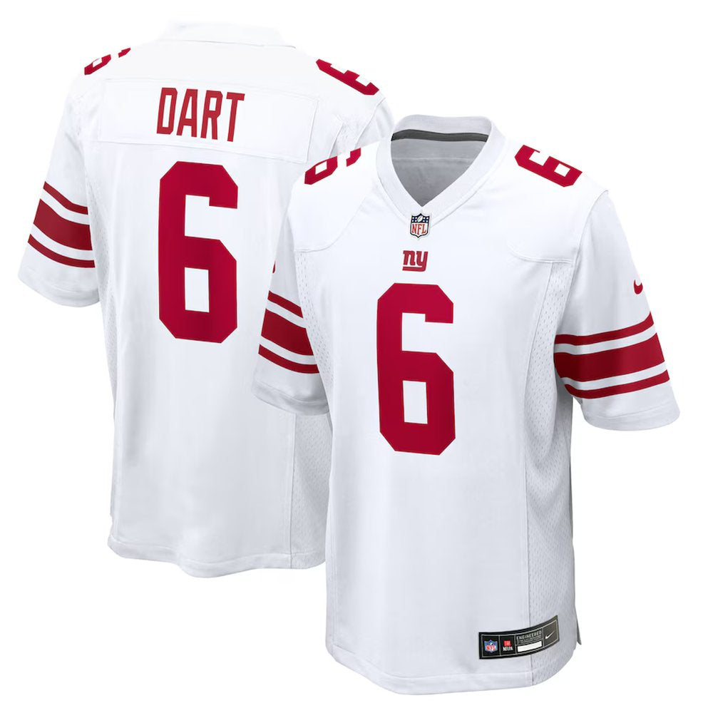 Men's New York Giants #6 Jaxson Dart Nike Game Jersey