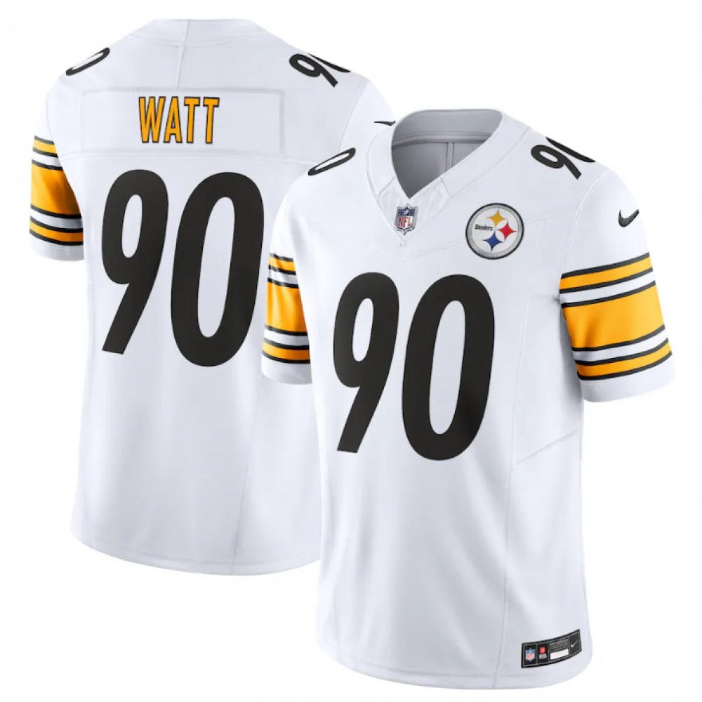Men's Pittsburgh Steelers #90 T.J. Watt Nike F.U.S.E. Vapor Untouchable Limited Jersey