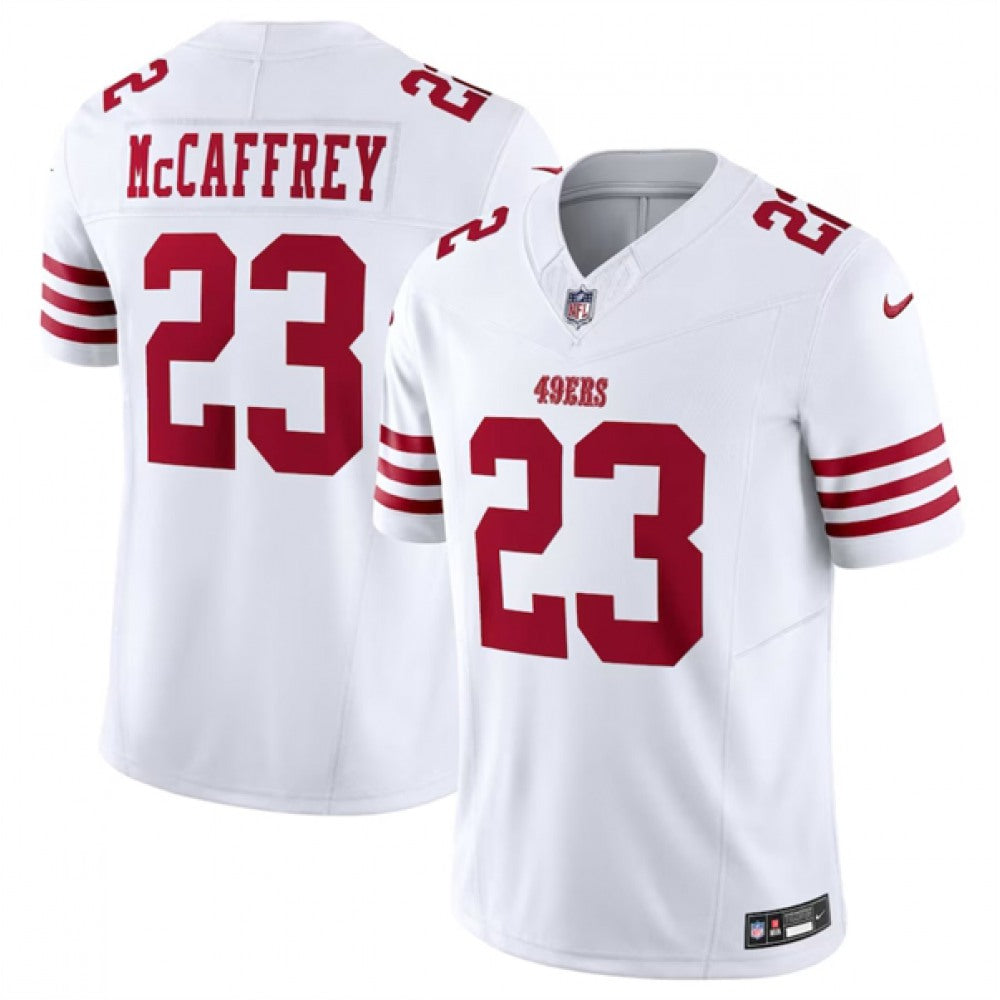 Men's San Francisco 49ers #23 Christian McCaffrey Nike F.U.S.E. Vapor Untouchable Limited Stitched Football Jersey