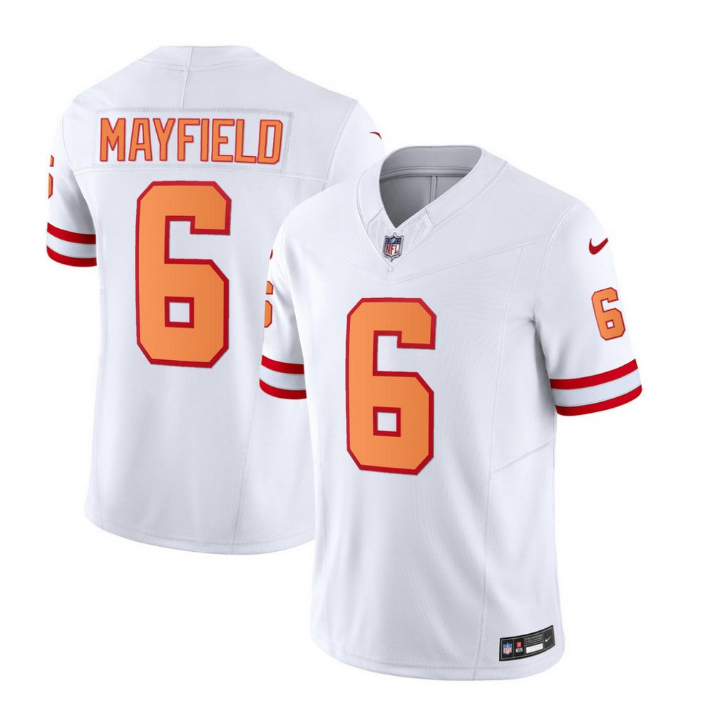 Men's Tampa Bay Buccaneers #6 Baker Mayfield Nike F.U.S.E. Throwback Limited Stitched Jersey