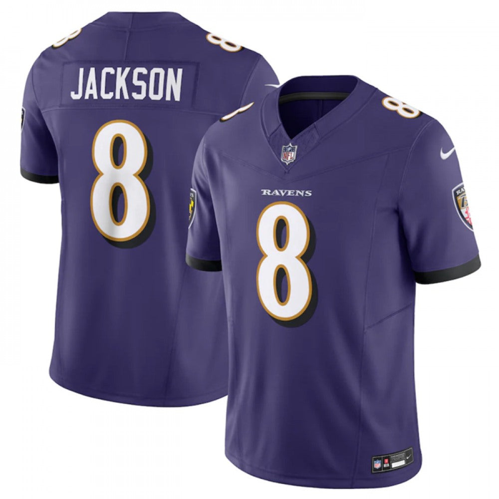 Men's Baltimore Ravens #8 Lamar Jackson F.U.S.E Vapor Jersey