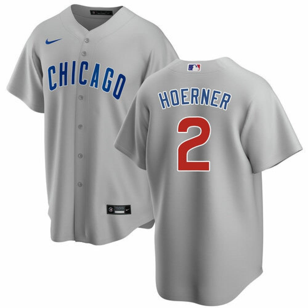 Men's Chicago Cubs #2 Nino Hoerner Replica Jersey