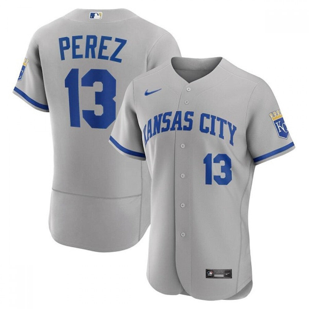 Nike Men's Kansas City Royals #13 Salvador Perez Stitched Limited Jersey