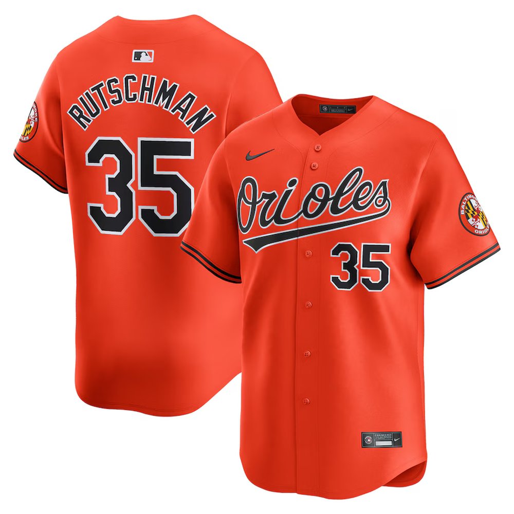 Nike Men's Baltimore Orioles #35 Adley Rutschman Limited Stitched Baseball Jersey