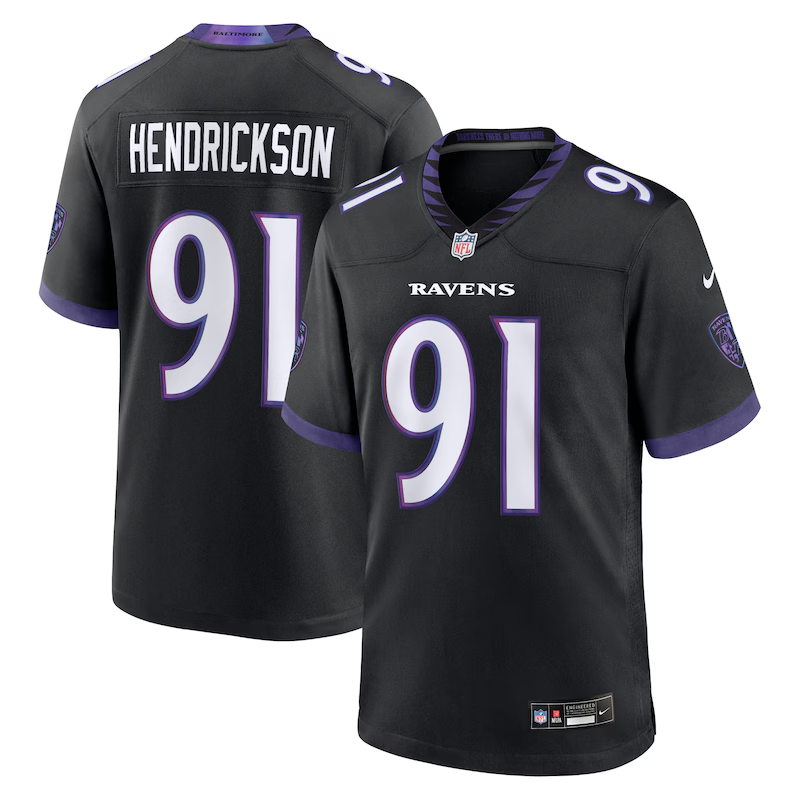 Men's Baltimore Ravens #91 Trey Hendrickson 2026 Nike Vapor F.U.S.E. Sewn Down Limited Jersey