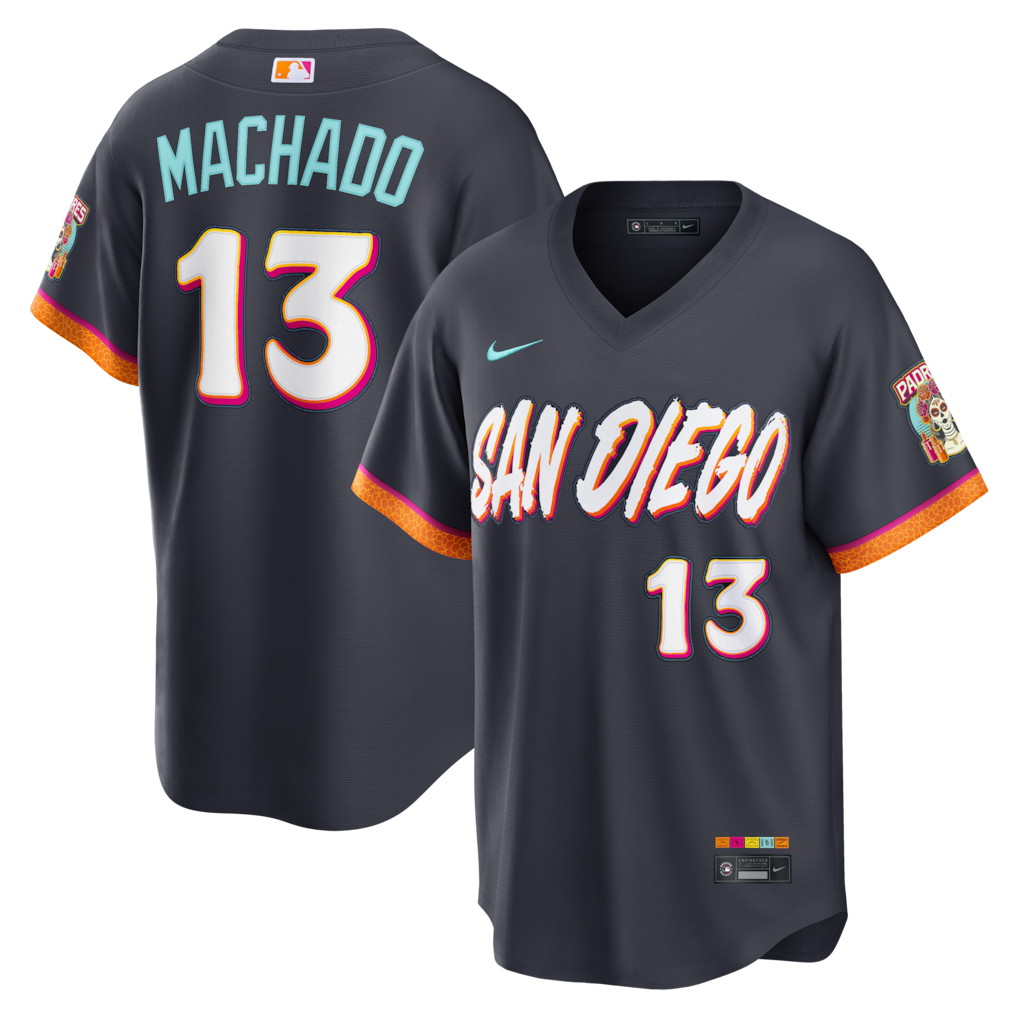 Men's San Diego Padres #13 Menny Machado Navy 2026 City Connect Stitched Jersey