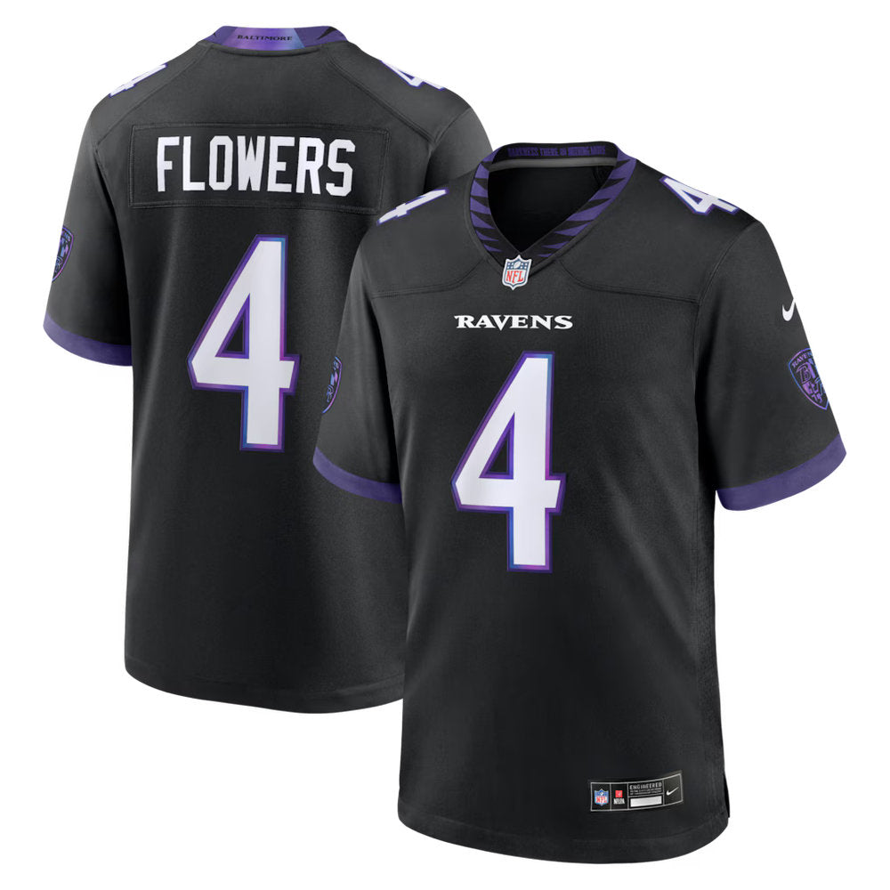 Men's Baltimore Ravens #4 Zay Flowers 2026 Nike Vapor F.U.S.E. Sewn Down Limited Jersey