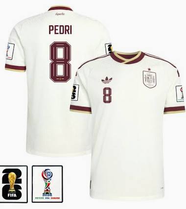 Men's Pedri Spain National Team 26/27 Patch Authentic Soccer Jersey FIFA World Cup 2026