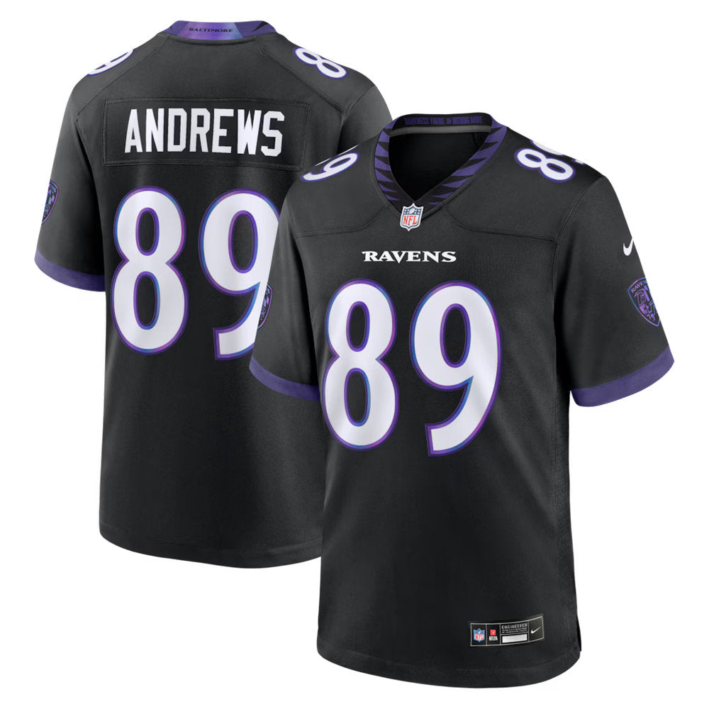 Men's Baltimore Ravens #89 Mark Andrews Nike Game Jersey