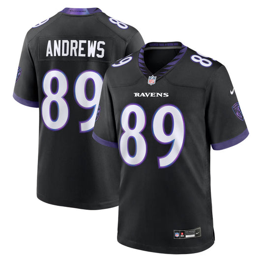 Men's Baltimore Ravens #89 Mark Andrews Nike Game Jersey