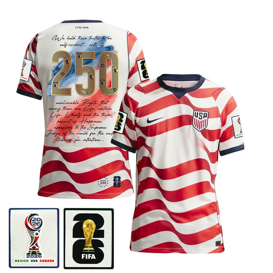 Men's Freedom Heritage Design 26/27 Patch Authentic Soccer Jersey FIFA World Cup 2026