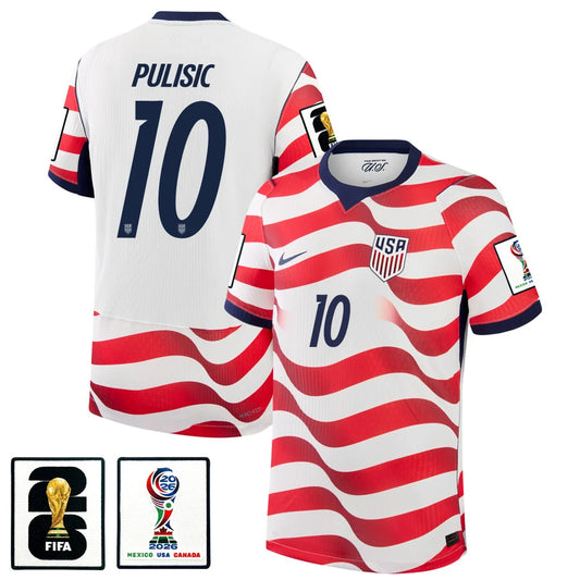 Men's Christian Pulisic USMNT 26/27 Patch Authentic Soccer Jersey FIFA World Cup 2026