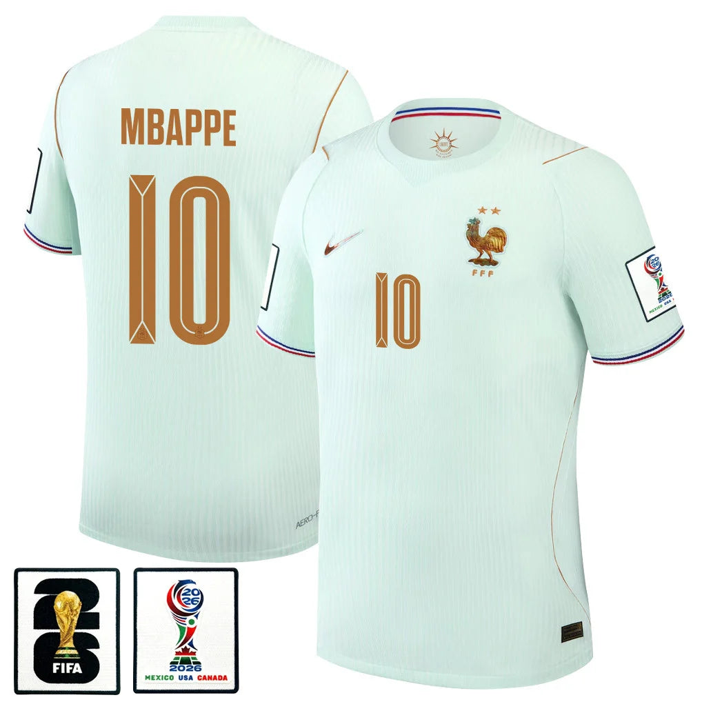 Men's Kylian Mbappe France National Team 26/27 Patch Authentic Soccer Jersey FIFA World Cup 2026