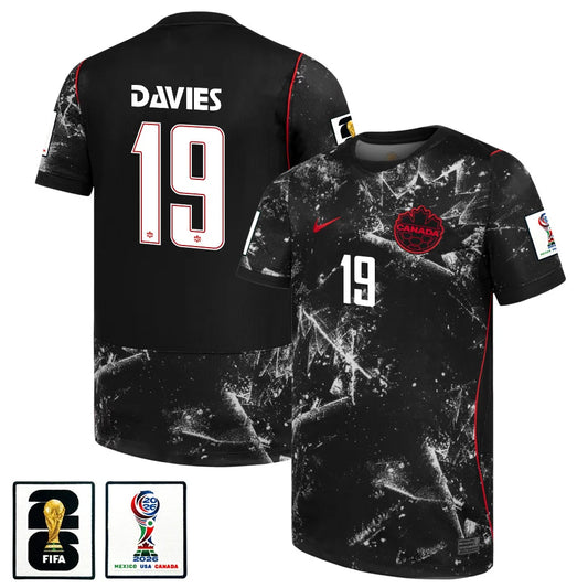 Men's Alphonso Davis Canada National Team 26/27 Patch Authentic Soccer Jersey FIFA World Cup 2026
