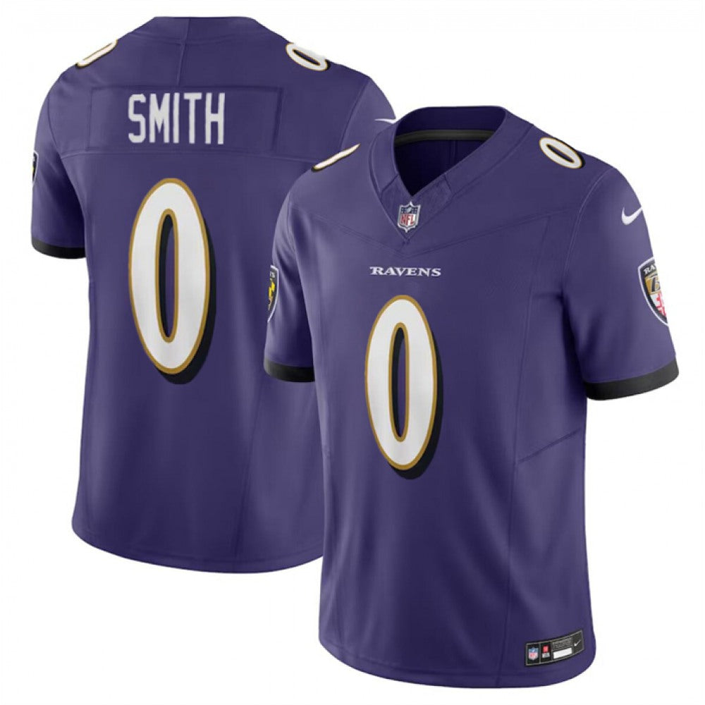 Men's Baltimore Ravens #0 Roquan Smith Nike F.U.S.E. Vapor Limited Football Jersey