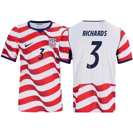 Men's Chris Richards USMNT 26/27 Patch Authentic Soccer Jersey FIFA World Cup 2026