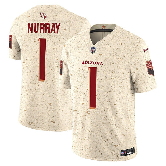 Men's Arizona Cardinals #1 Kyler Murray Cream Nike Rivalries Collection F.U.S.E. Vapor Limited Stitched Jersey