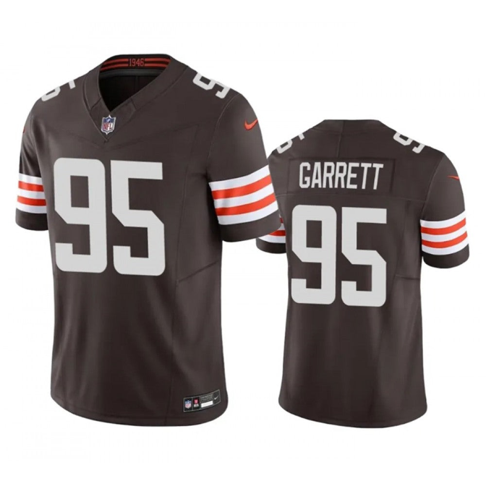 Men's Cleveland Browns #95 Myles Garrett Brown Nike F.U.S.E. Vapor Untouchable Limited Stitched Jersey