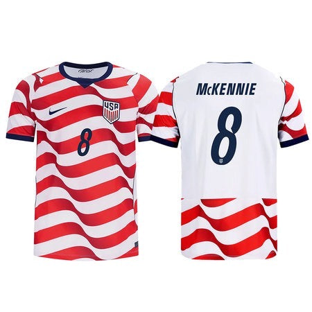 Men's Weston Mckennie USMNT 26/27 Patch Authentic Soccer Jersey FIFA World Cup 2026