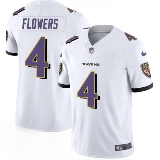 Men's Baltimore Ravens #4 Zay Flowers Nike F.U.S.E. Vapor Limited Football Jersey
