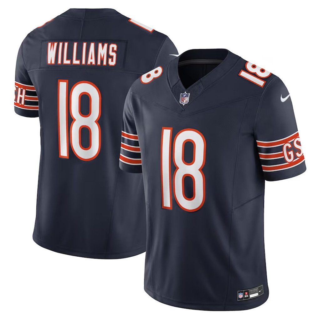 Men's Chicago Bears Caleb Williams Nike F.U.S.E. Vapor Untouchable Limited Stitched Jersey