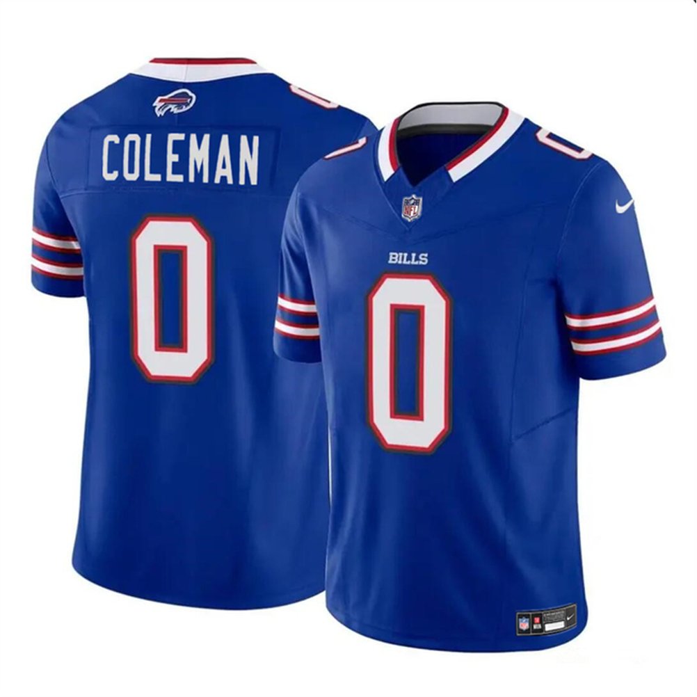 Men's Buffalo Bills #0 Keon Coleman Nike F.U.S.E. Vapor Untouchable Limited Stitched Jersey