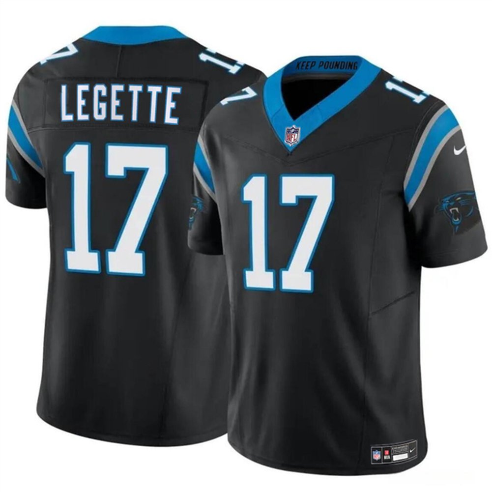 Men's Carolina Panthers #17 Xavier Legette Nike F.U.S.E. Vapor Limited Stitched Football Jersey
