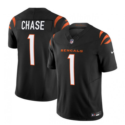Men's Cincinnati Bengals #1 Ja'Marr Chase Nike F.U.S.E. Vapor Untouchable Limited Stitched Jersey