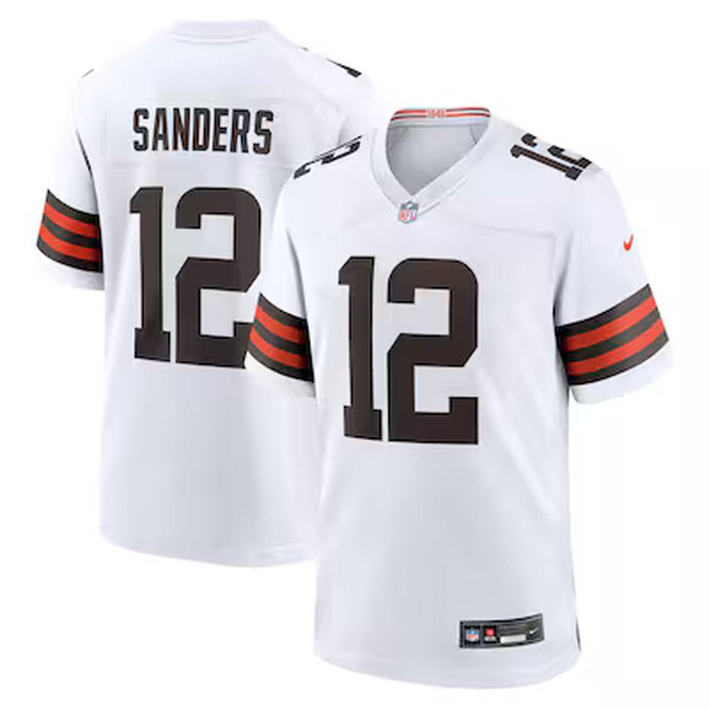 Men's Cleveland Browns #12 Shedeur Sanders Nike 2025 NFL Draft Game Jersey