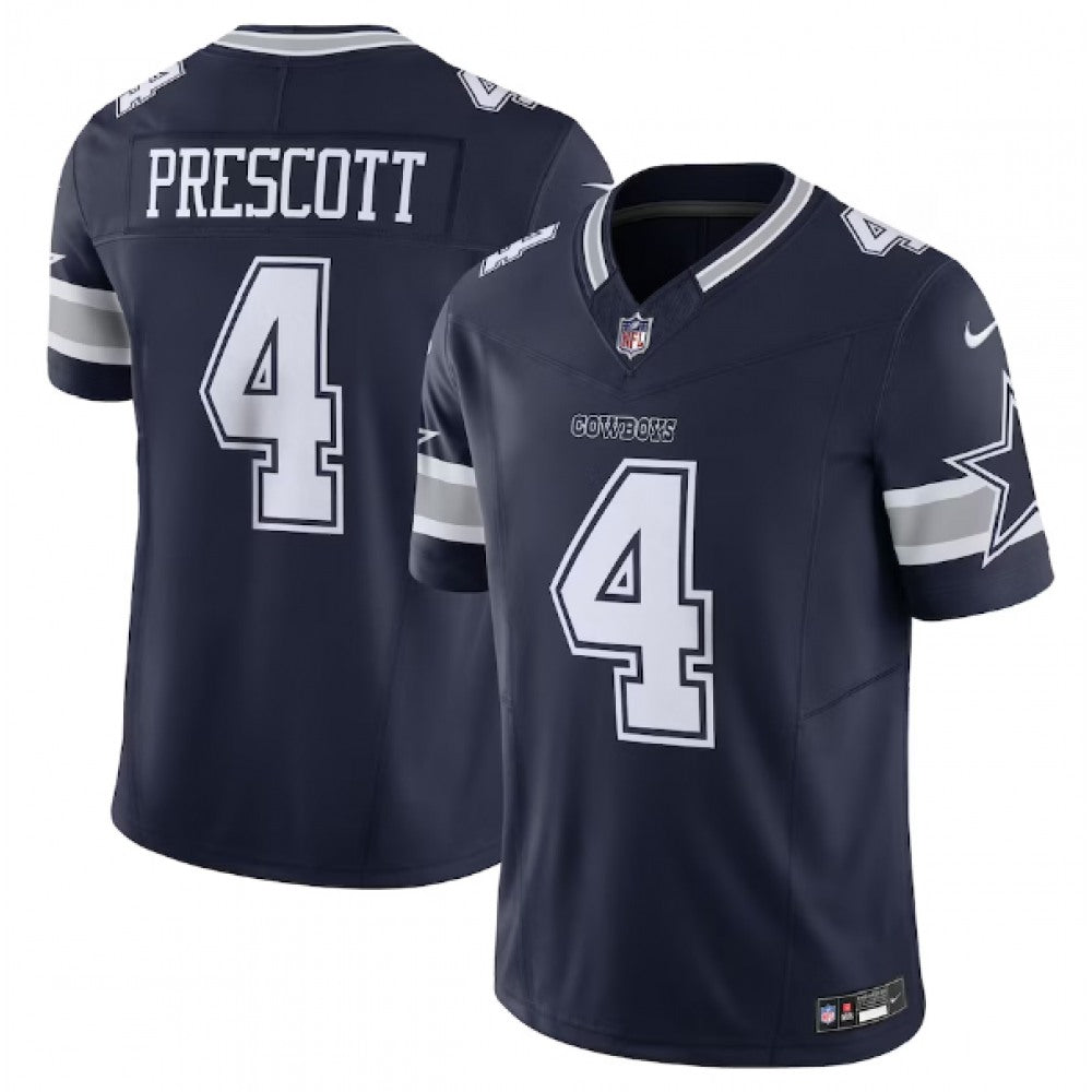 Men's Dallas Cowboys #4 Dak Prescott Noke F.U.S.E. Vapor Limited Stitched Football Jersey
