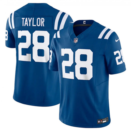 Men's Indianapolis Colts #28 Jonathan Taylor Nike F.U.S.E Vapor Untouchable Stitched Football Jersey