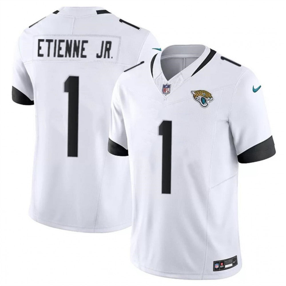 Men's Jacksonville Jaguars #1 Travis Etienne Jr. Nike F.U.S.E. Vapor Untouchable Limited Stitched Jersey
