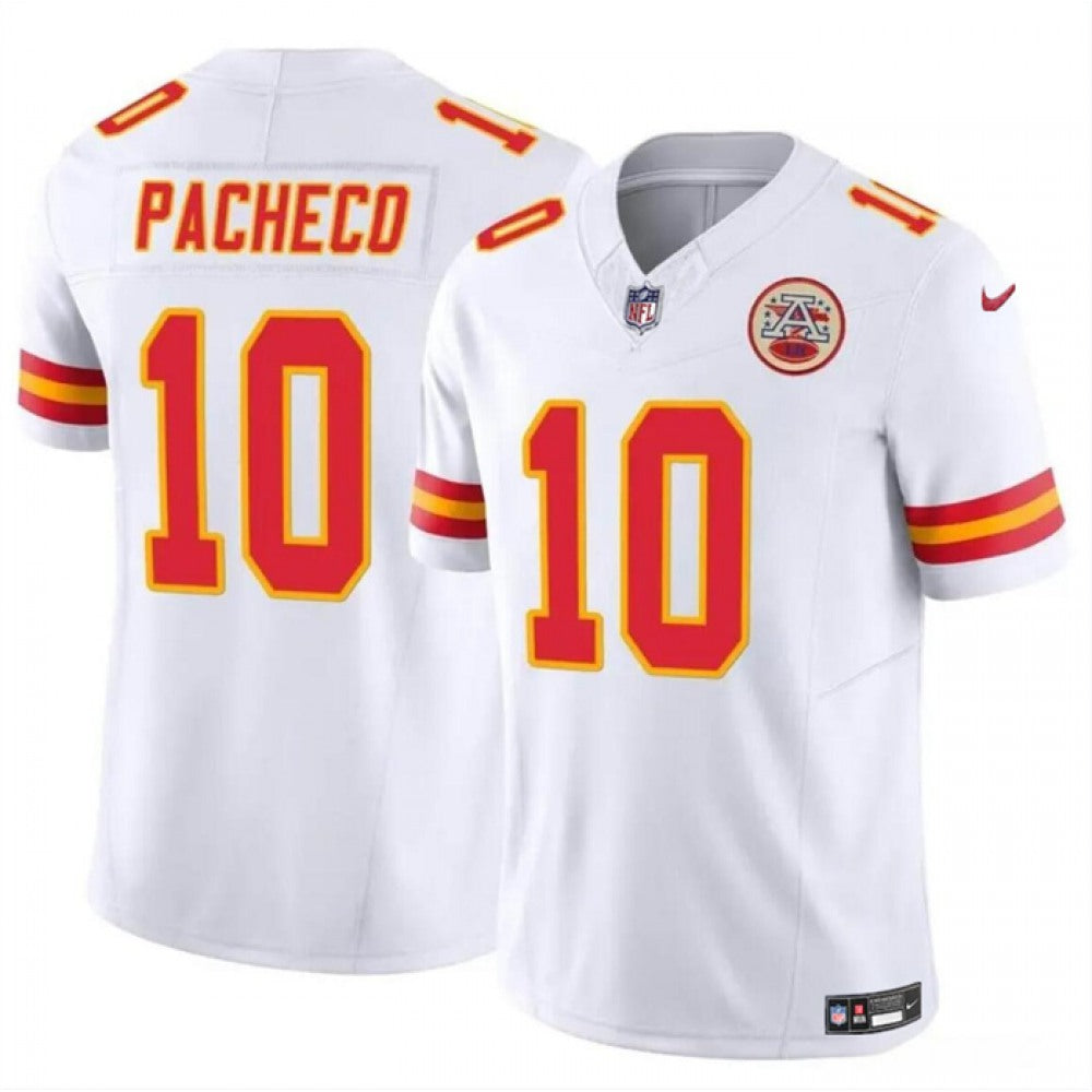 Men's Kansas City Chiefs #10 Isiah Pacheco Nike F.U.S.E. Vapor Untouchable Limited Stitched Jersey