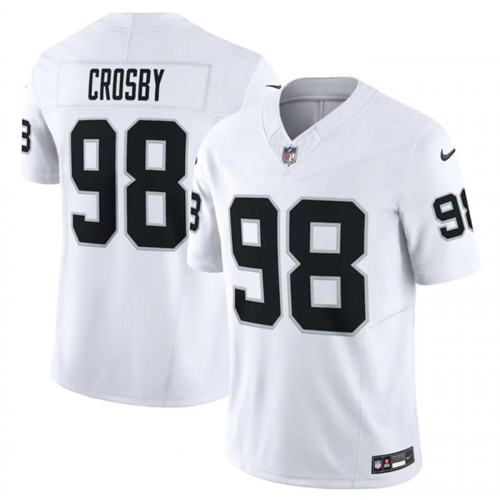 Men's Las Vegas Raiders #98 Maxx Crosby Nike F.U.S.E Vapor Untouchable Stitched Football Jersey