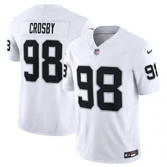 Men's Las Vegas Raiders #98 Maxx Crosby Nike F.U.S.E Vapor Untouchable Stitched Football Jersey