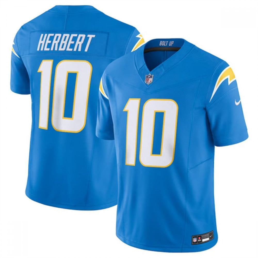 Men's Los Angeles Chargers #10 Justin Herbert Nike F.U.S.E. Vapor Untouchable Limited Stitched Jersey