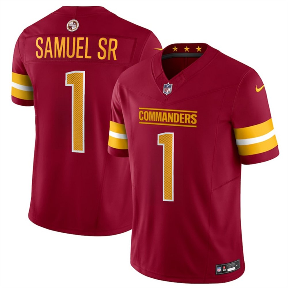 Men's Washington Commanders #1 Deebo Samuel Sr F.U.S.E. Vapor Limited Stitched Football Jersey
