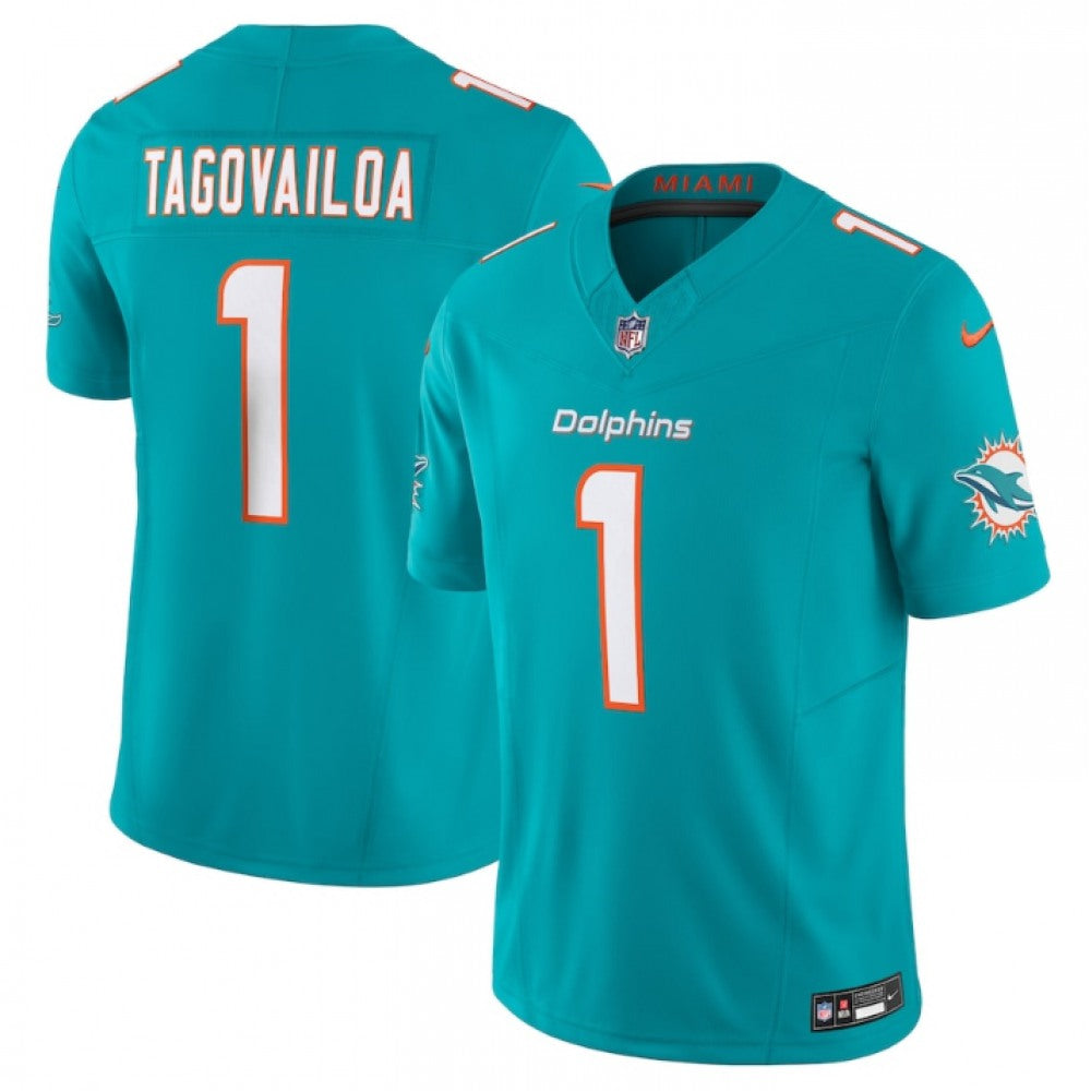 Men's Miami Dolphins #1 Tua Tagovailoa F.U.S.E Vapor Limited Stitched Football Jersey
