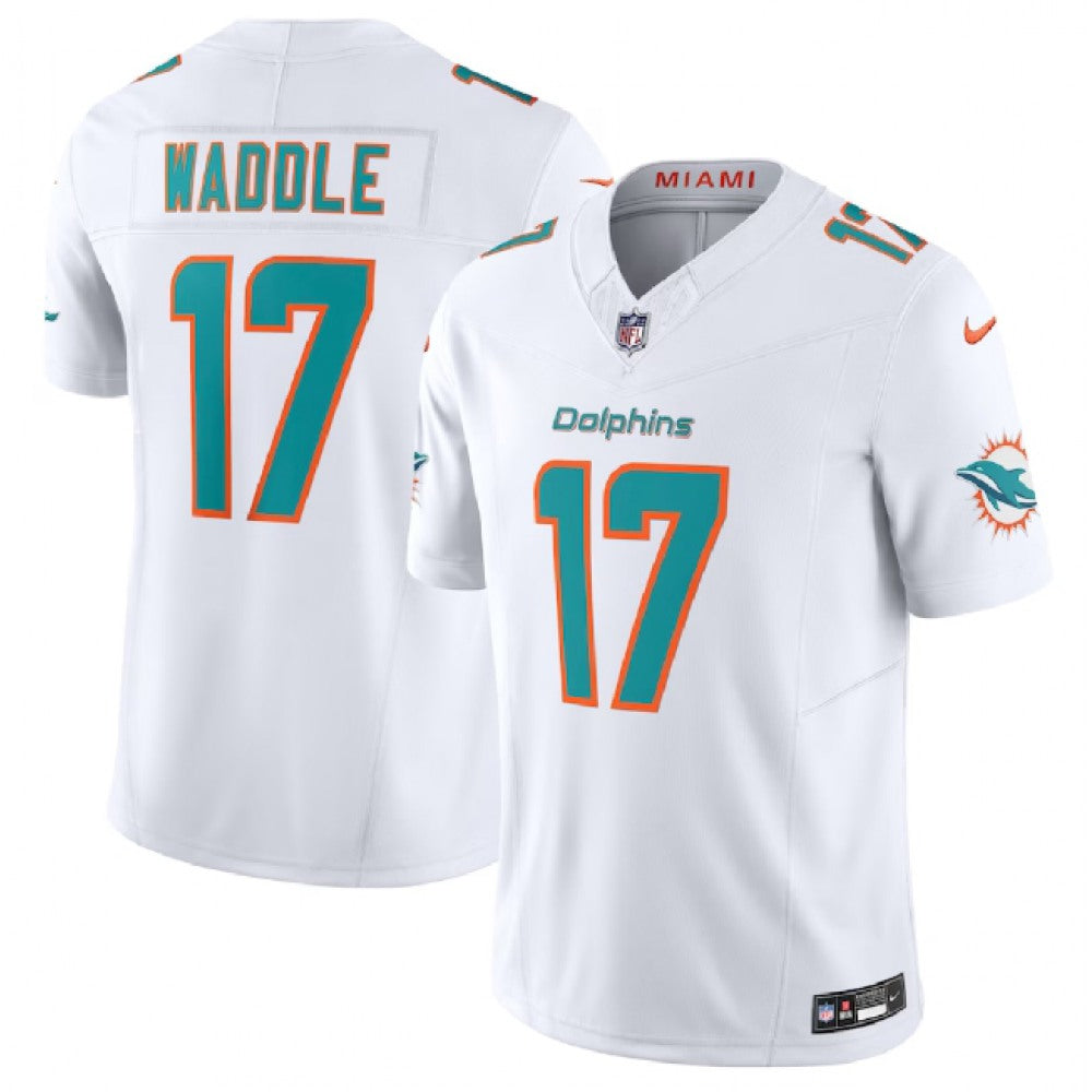 Men's Miami Dolphins #17 Jaylen Waddle F.U.S.E Vapor Limited Stitched Football Jersey