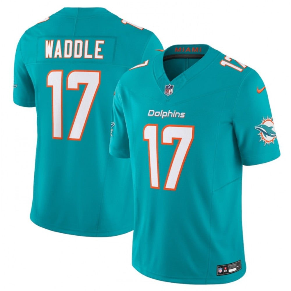 Men's Miami Dolphins #17 Jaylen Waddle F.U.S.E Vapor Limited Stitched Football Jersey