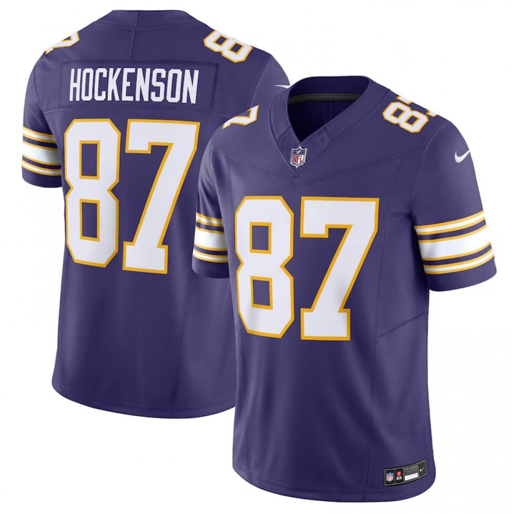 Men's Minnesota Vikings #87 T.J. Hockenson F.U.S.E. Vapor Untouchable Limited Stitched Jersey