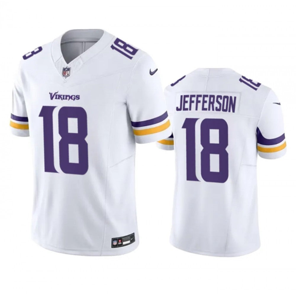 Men's Minnesota Vikings #18 Justin Jefferson Nike F.U.S.E. Vapor Untouchable Limited Stitched Jersey