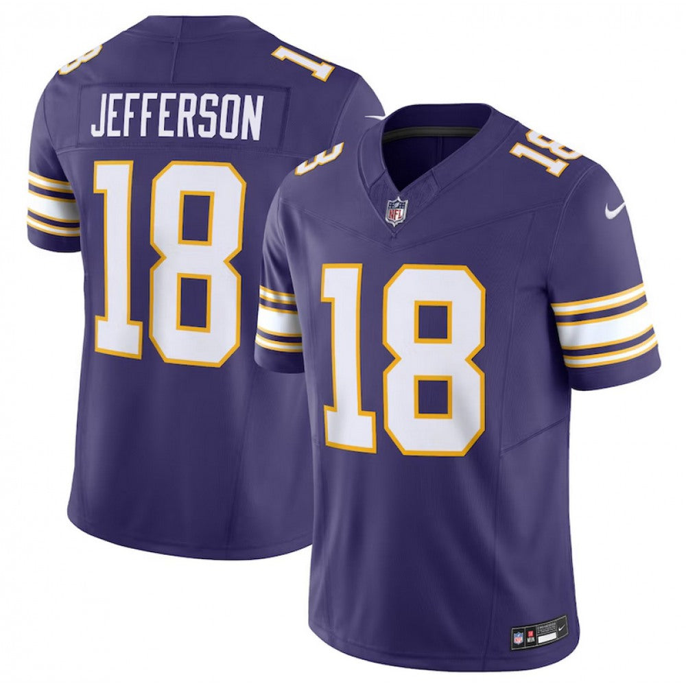 Men's Minnesota Vikings #18 Justin Jefferson F.U.S.E. Vapor Untouchable Limited Stitched Jersey