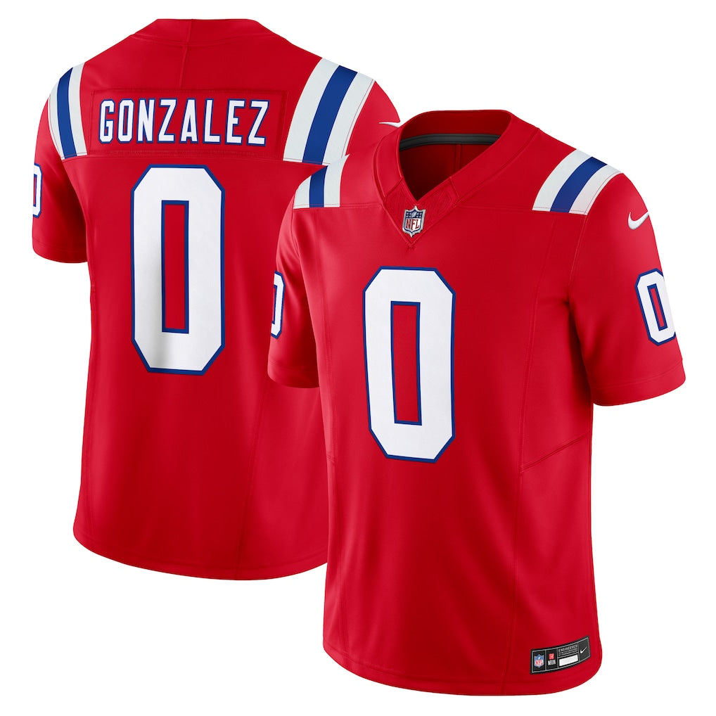 Men's New England Patriots Christian Gonzalez Nike Vapor F.U.S.E. Limited Jersey